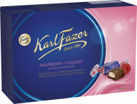 Конфеты FAZER Karl Fazer с начинкой из малинового йогурта, 150 г