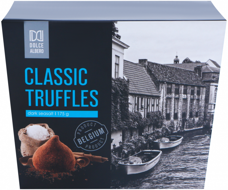 Конфеты DOLCE ALBERO Трюфели с морской солью, 175г Конфеты DOLCE ALBERO Трюфели с морской солью, 175г