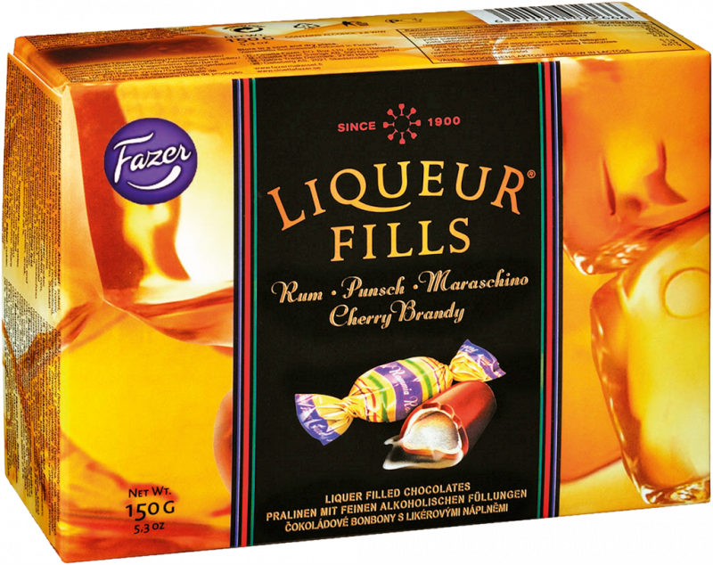 Конфеты FAZER Liqueur Fills ассорти с ликером, 150г Конфеты FAZER Liqueur Fills ассорти с ликером, 150г