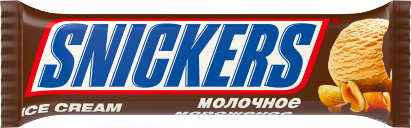 Мороженое SNICKERS Молочное, без змж, батончик, 48г