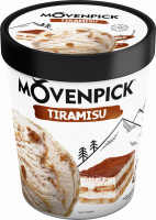 Мороженое MOVENPICK Тирамису 13,6%, без змж, картонный стакан, 277г