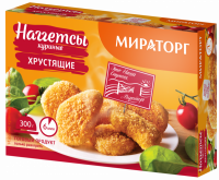 Наггетсы куриные МИРАТОРГ Хрустящие, 300г