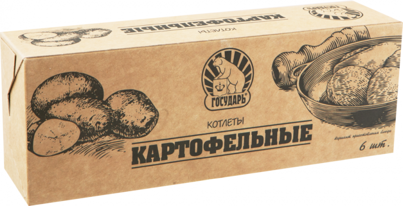 Котлеты ГОСУДАРЬ Картофельные, 480г Котлеты ГОСУДАРЬ Картофельные, 480г