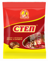 Конфеты СЛАВЯНКА Степ десерт с печеньем, 190г