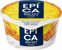 Йогурт EPICA с ананасом 4,8%, без змж, 130г
