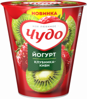 Йогурт ЧУДО Клубника, киви 2,5%, без змж, 290г
