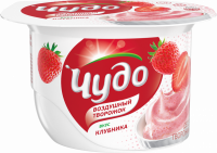 Десерт творожный ЧУДО двухслойный взбитый клубника 5,8%, без змж, 85г