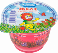 Желе сывороточное МОЛОЧНАЯ БЛАГОДАТЬ со вкусом клубники, без змж, 200г