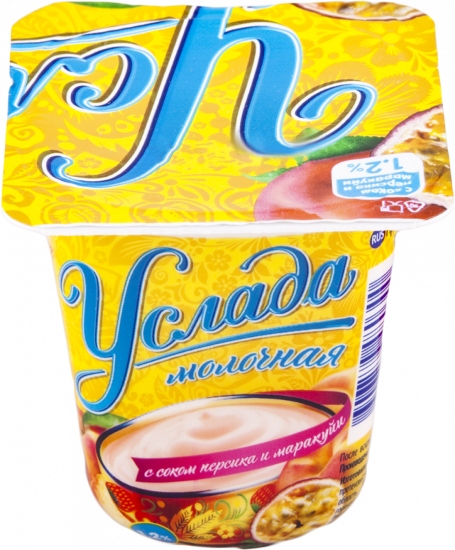 Продукт йогуртный EHRMANN Услада Персик, маракуйя с соком 1,2%, без змж, 95г Продукт йогуртный EHRMANN Услада Персик, маракуйя с соком 1,2%, без змж, 95г