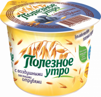 Продукт овсяный ферментированный VELLE Полезное утро Черника, 120г