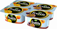 Йогурт FRUTTIS Абрикос, манго/Персик, маракуйя 3%, без змж, 110г