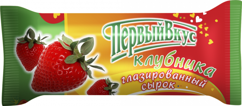 Сырок глазированный ПЕРВЫЙ ВКУС Клубника 18%, без змж, 40г Сырок глазированный ПЕРВЫЙ ВКУС Клубника 18%, без змж, 40г