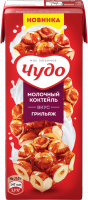 Коктейль молочный ЧУДО Грильяж 2%, без змж, 200мл