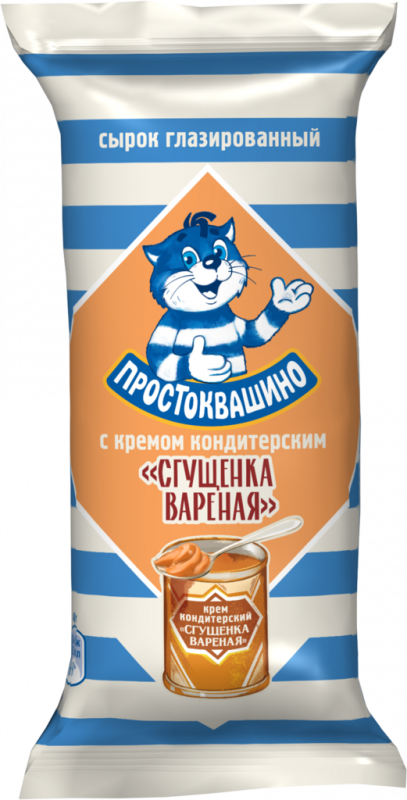Сырок глазированный ПРОСТОКВАШИНО со вкусом вареной сгущенки 23%, без змж, 40г