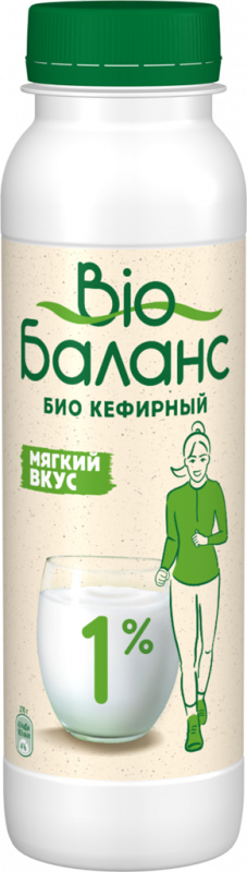 Биопродукт кефирный BIOБАЛАНС 1%, без змж, 270г Биопродукт кефирный BIOБАЛАНС 1%, без змж, 270г