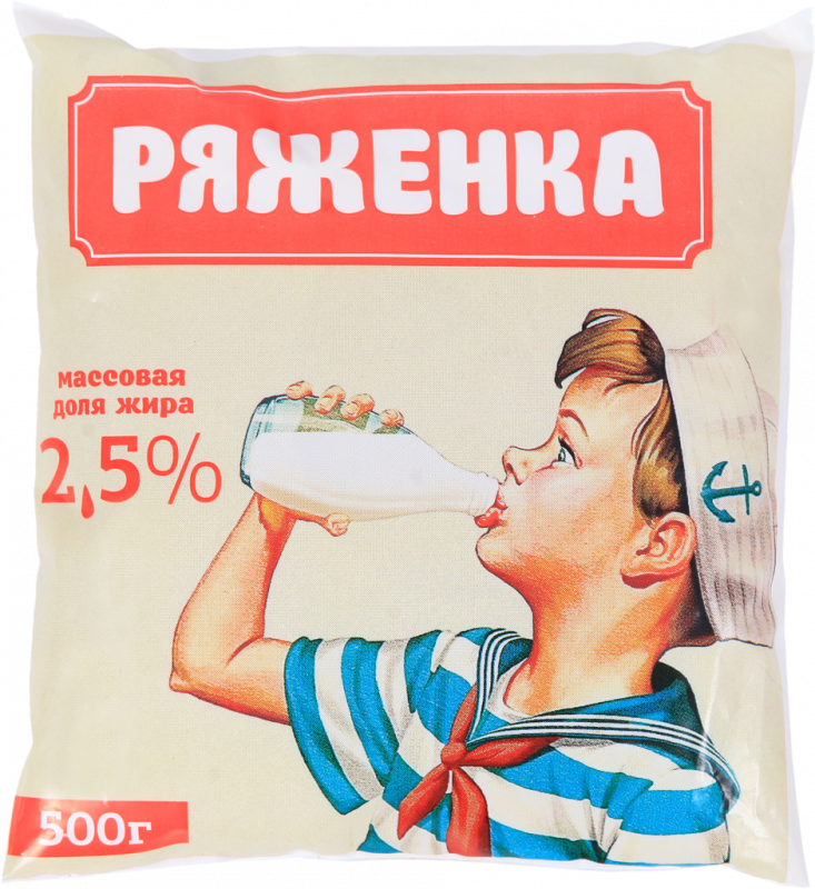 Ряженка СТМК НАДЕЖДА 2,5%, без змж, 500г Ряженка СТМК НАДЕЖДА 2,5%, без змж, 500г