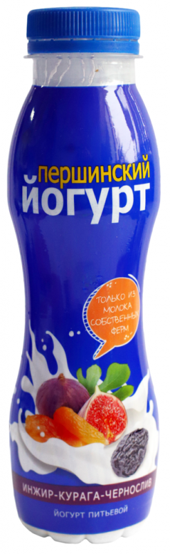 Йогурт питьевой ПЕРШИНСКИЙ Инжир, курага, чернослив 2,5%, без змж, 270г Йогурт питьевой ПЕРШИНСКИЙ Инжир, курага, чернослив 2,5%, без змж, 270г