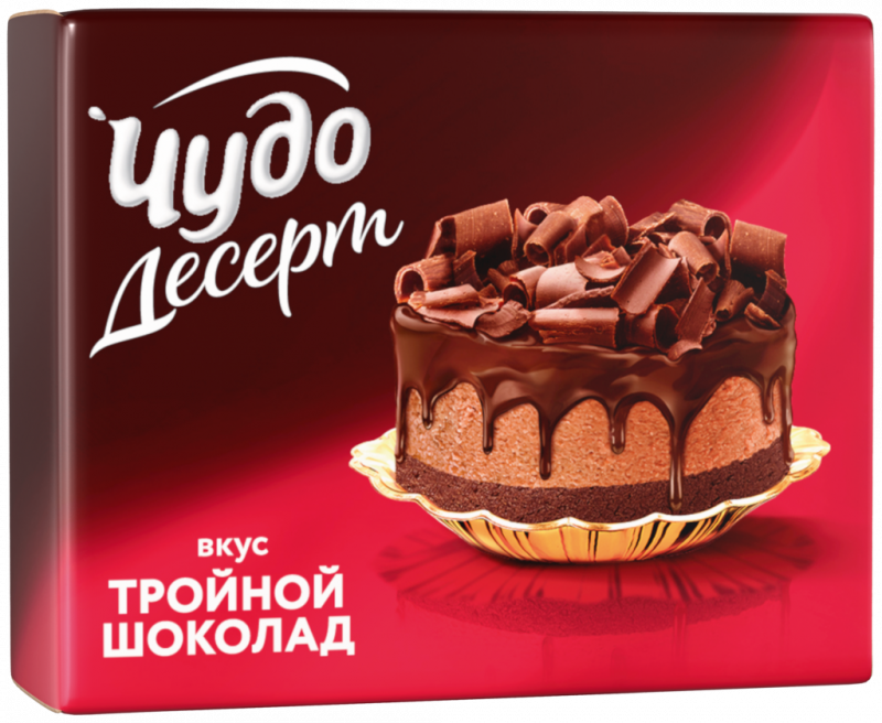 Сырок глазированный ЧУДО Три шоколада 24,4%, без змж, 40г