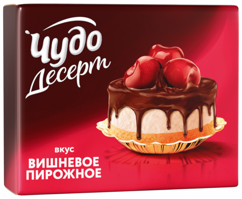 Сырок глазированный ЧУДО Вишневое пирожное 23,4%, без змж, 40г