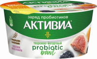 Биопродукт творожно-йогуртный АКТИВИА Чернослив, курага, инжир, изюм 3,5%, без змж, 135г