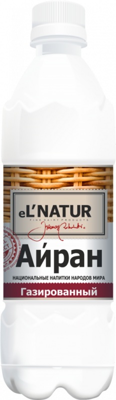 Айран газированный EL'NATUR 1,7%, без змж, 500мл Айран газированный EL'NATUR 1,7%, без змж, 500мл