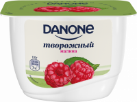 Продукт творожный DANONE Малина 3,6%, без змж, 170г