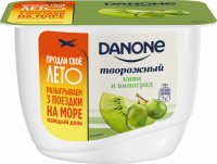 Продукт творожный DANONE Киви, виноград 3,6%, без змж, 170г