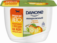 Продукт творожный DANONE Груша, банан 3,6%, без змж, 170г