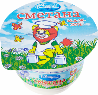 Сметана МОЛОЧНАЯ БЛАГОДАТЬ 20%, без змж, 200г