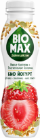 Биойогурт BIO MAX Клубника, земляника, микс семечек 1,9%, без змж, 270г