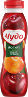Йогурт питьевой ЧУДО Вишня, черешня 2,4%, без змж, 270г