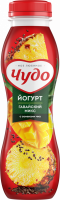 Йогурт питьевой ЧУДО Ананас, манго, чиа 2,4%, без змж, 270г