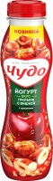 Йогурт питьевой ЧУДО Грильяж с вишней 2,6%, без змж, 270г