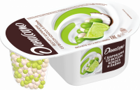 Йогурт ДАНИССИМО Фантазия с хрустящими шариками со вкусом лайма и кокоса 6,9%, без змж, 105г
