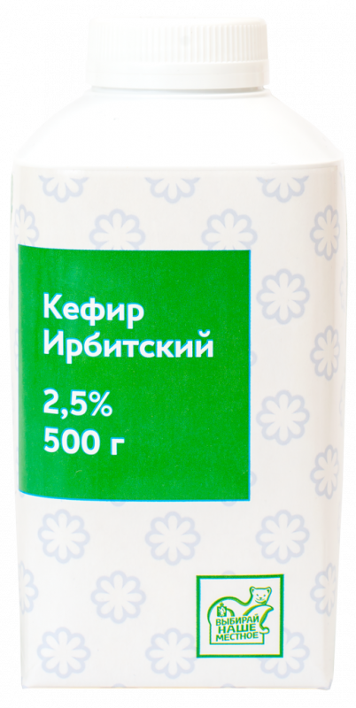 Кефир ИРБИТСКИЙ 2,5%, без змж, 500г Кефир ИРБИТСКИЙ 2,5%, без змж, 500г