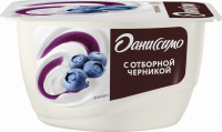 Десерт творожный ДАНИССИМО с отборной черникой 5,5%, без змж, 130г