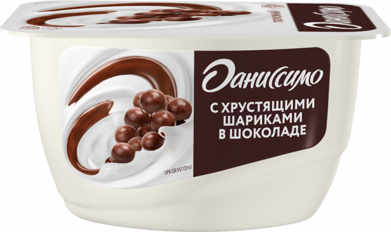 Десерт творожный ДАНИССИМО с хрустящими шариками в шоколаде 7,2%, без змж, 130г Десерт творожный ДАНИССИМО с хрустящими шариками в шоколаде 7,2%, без змж, 130г