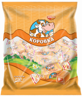 Конфеты РОТ ФРОНТ Коровка неглазированные молочные, 250г