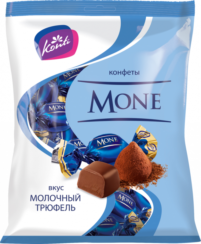 Конфеты KONTI Моне молочный трюфель, 200г Конфеты KONTI Моне молочный трюфель, 200г