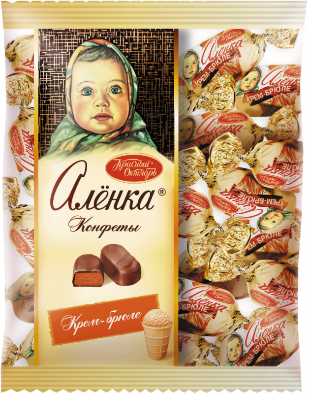 Конфеты КРАСНЫЙ ОКТЯБРЬ Аленка крем-брюле, 250г