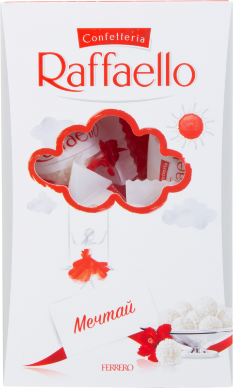 Конфеты RAFFAELLO с цельным миндальным орехом в кокосовой обсыпке, 70г