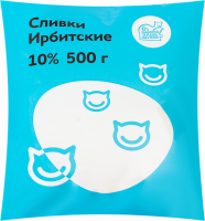 Сливки пастеризованные ИРБИТСКОЕ Ирбитские 10%, без змж, 500г