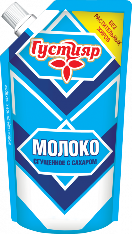 Молоко сгущенное ГУСТИЯР с сахаром 0,2%, без змж, 270г