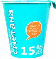 Сметана ПЕРШИНСКАЯ 15%, без змж, 330г