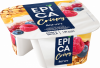 Йогурт EPICA Crispy Мюсли и сушеные ягоды 6,5%, без змж, 138г