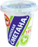 Сметана МЗ НЫТВЕНСКИЙ 15% ГОСТ, без змж, 400г