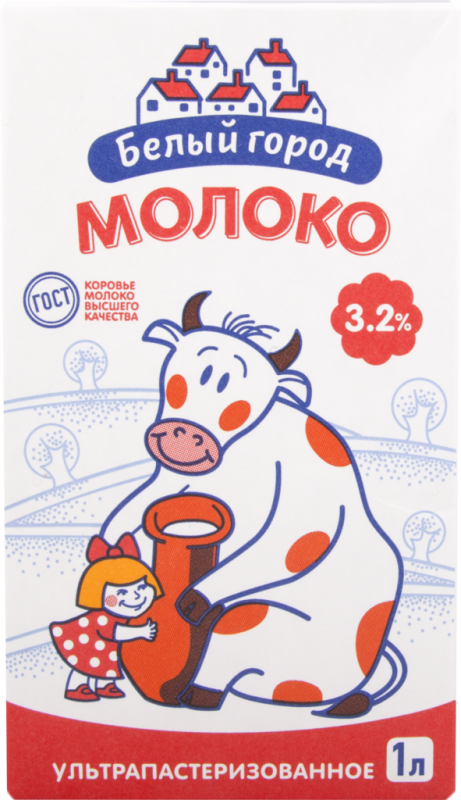 Молоко ультрапастеризованное БЕЛЫЙ ГОРОД 3,2%, без змж, 1000мл Молоко ультрапастеризованное БЕЛЫЙ ГОРОД 3,2%, без змж, 1000мл