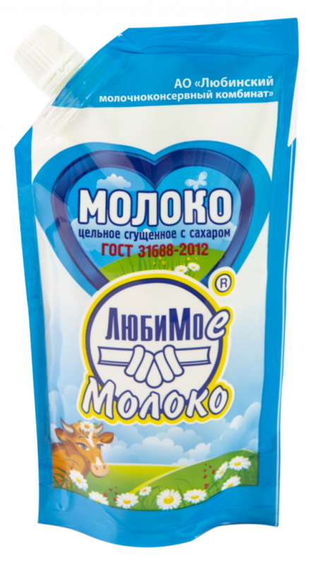 Молоко сгущенное ЛЮБИМОЕ цельное с сахаром без ЗМЖ ГОСТ, 280г Молоко сгущенное ЛЮБИМОЕ цельное с сахаром без ЗМЖ ГОСТ, 280г