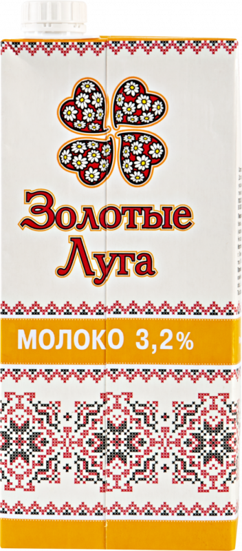 Молоко ультрапастеризованное ЗОЛОТЫЕ ЛУГА Классическое 3,2%, без змж, 950мл Молоко ультрапастеризованное ЗОЛОТЫЕ ЛУГА Классическое 3,2%, без змж, 950мл