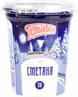 Сметана ПЕРВЫЙ ВКУС 20%, без змж, 400г